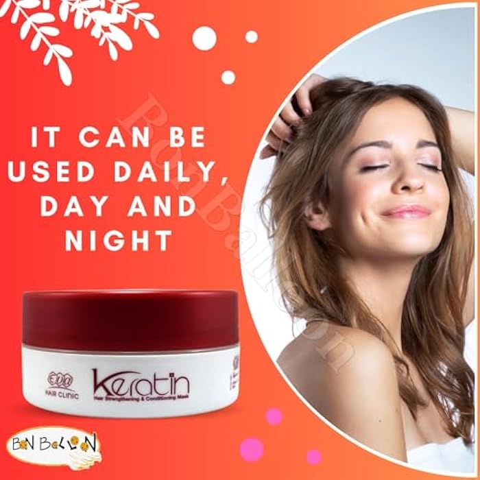 Eva E Keratin Hair Strengthening and Conditioning Mask - 200 ml - Image 4